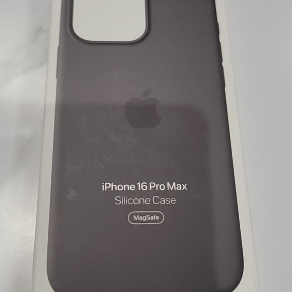 Apple iPhone 16 Pro Max Silicone Case w/MagSafe - Stone Gray - Picture 2 of 9